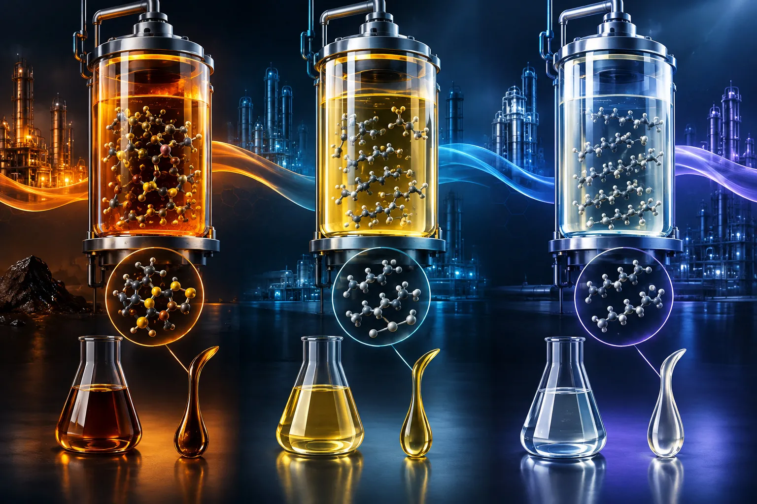 Comparison of Group I, Group II and Group III base oils