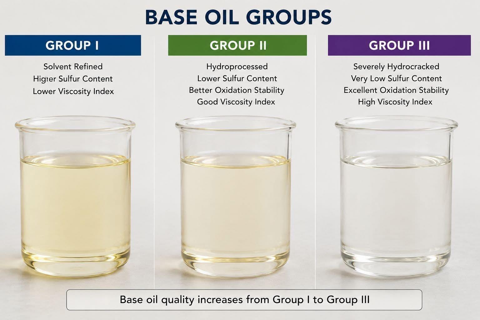 Base oil groups