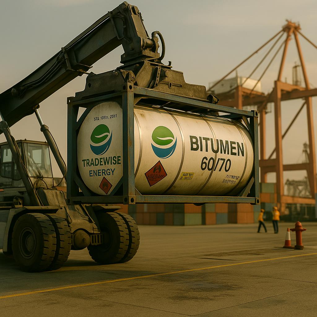 Bitumen loading for international export from Iran