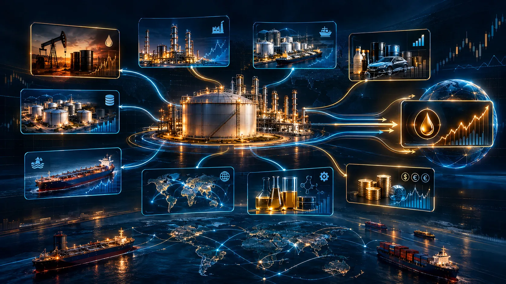 Global base oil supply chain from refinery to international lubricant markets