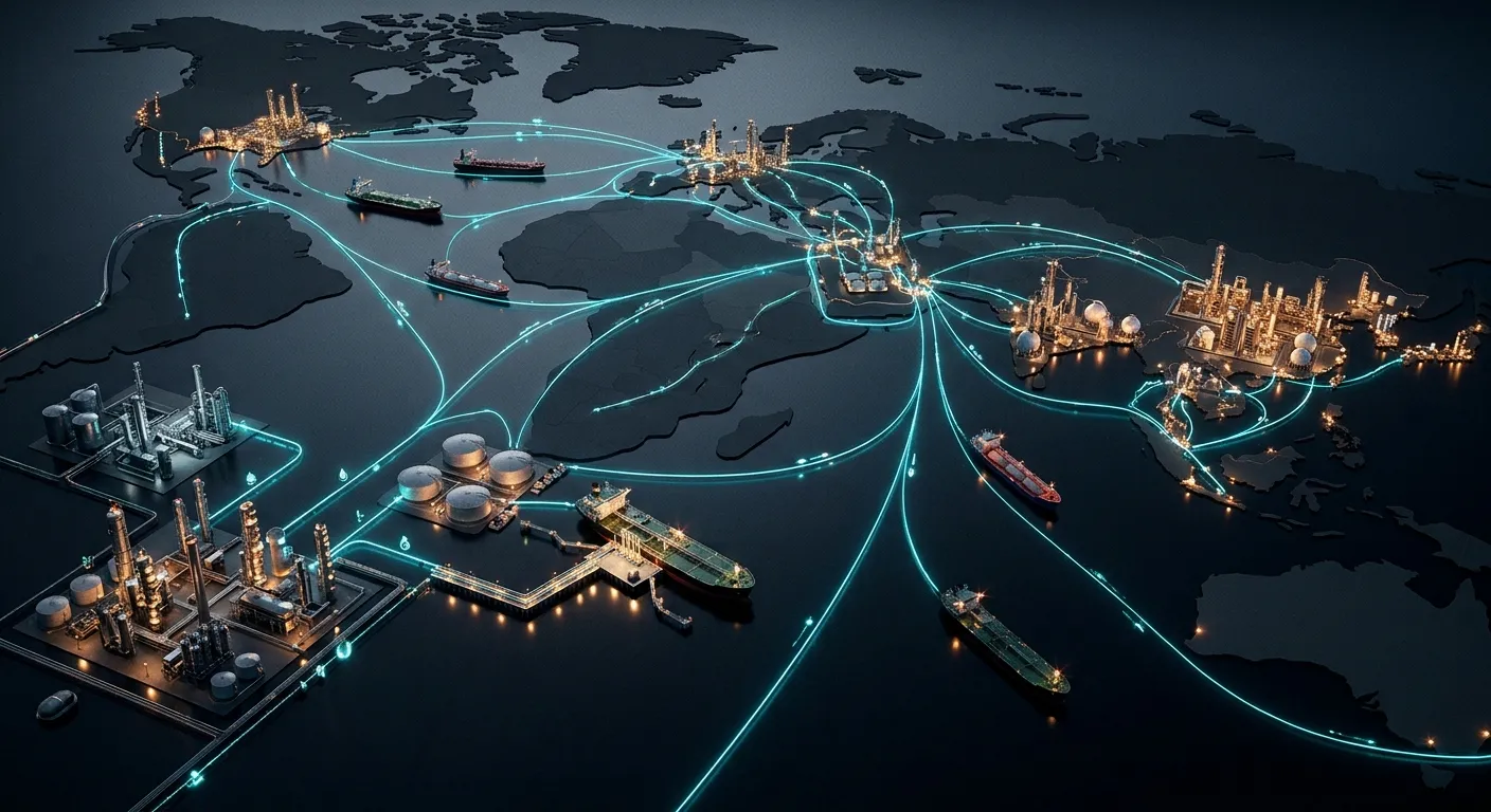 Global naphtha and propane supply chains supporting petrochemical production