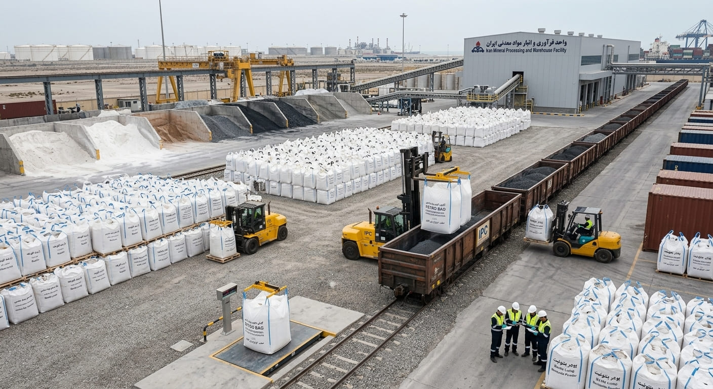 Jumbo bags used for industrial minerals and bulk materials