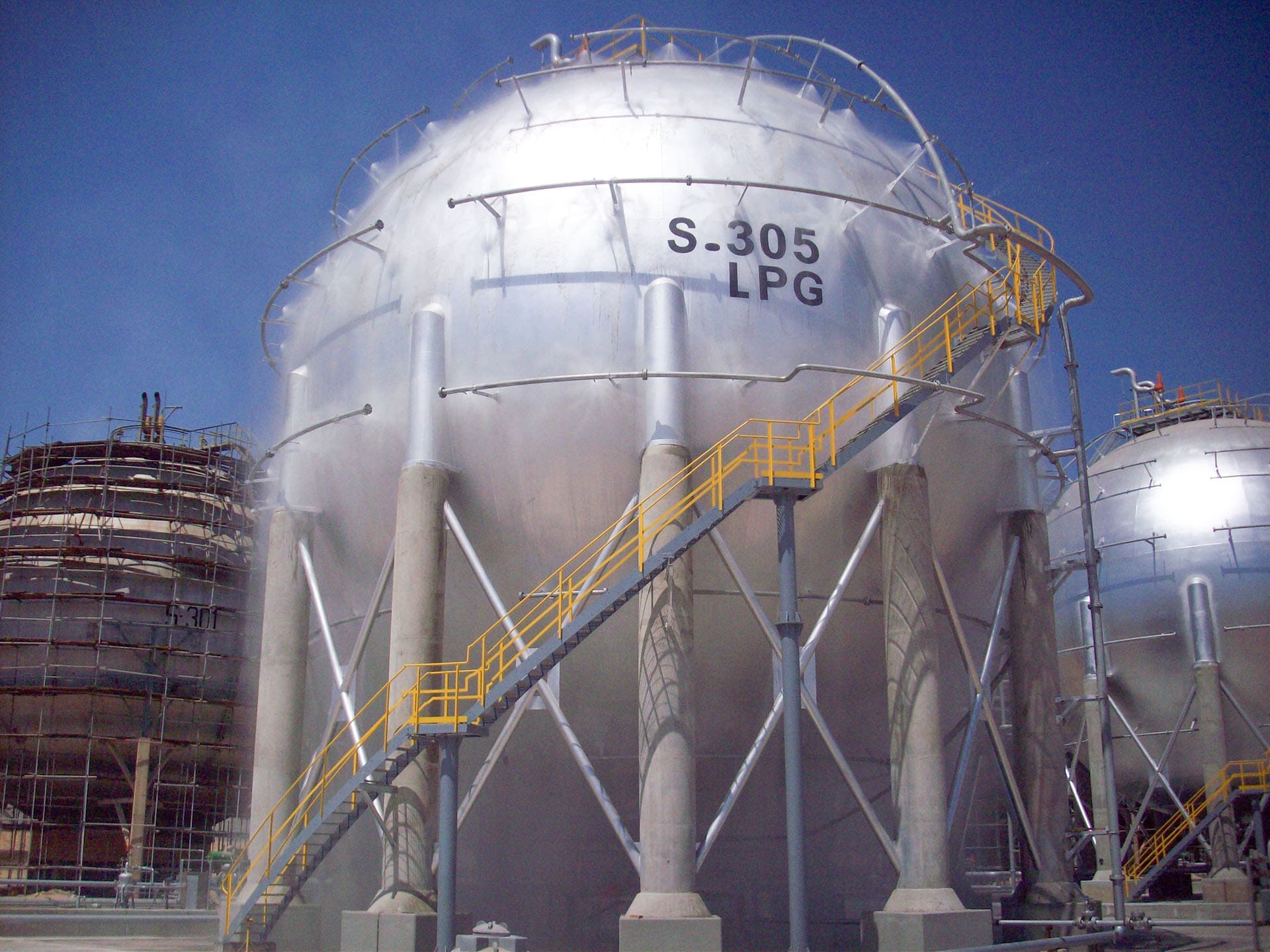 LPG storage tanks and international transportation