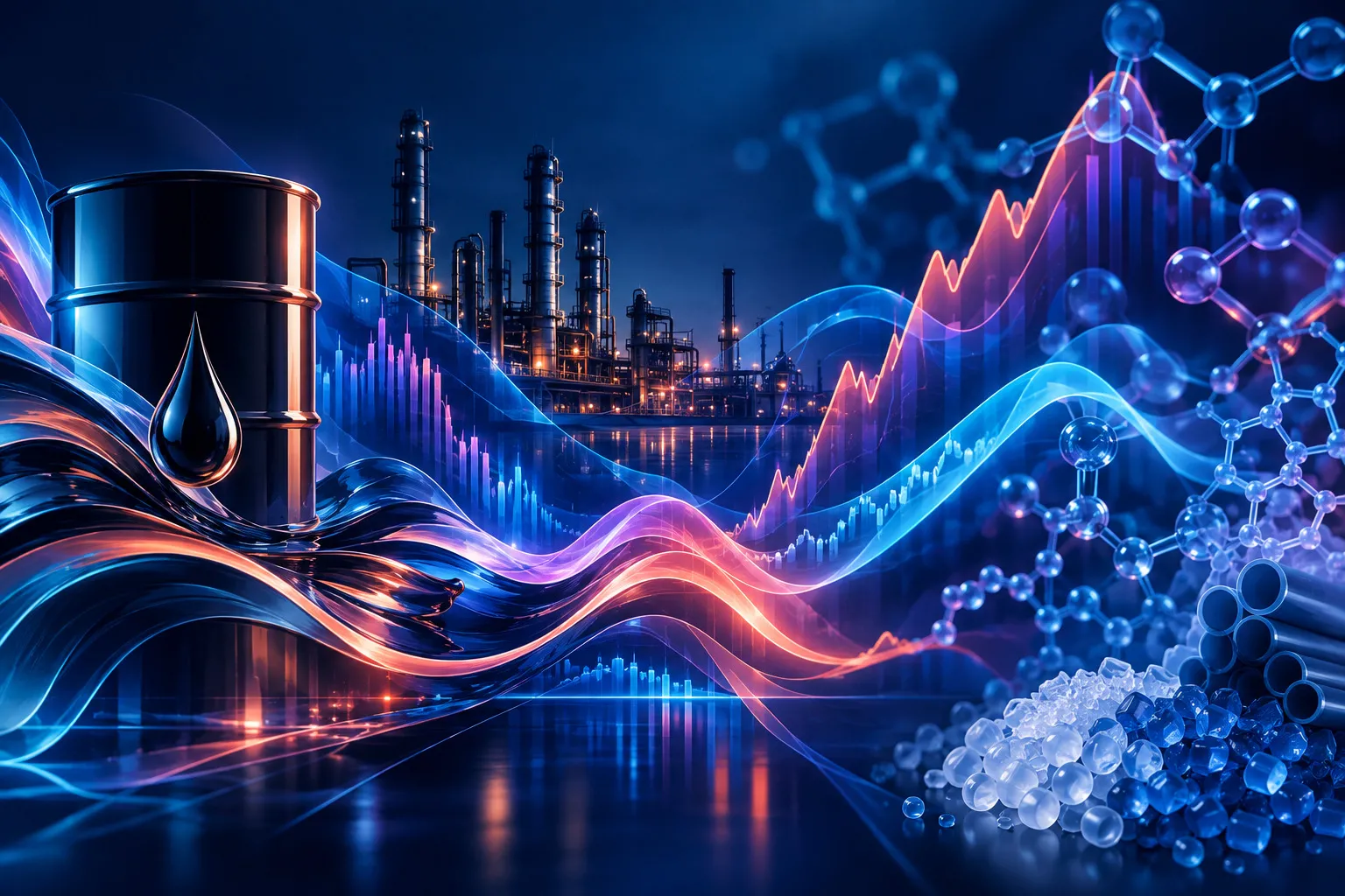 Relationship between crude oil prices and petrochemical market trends