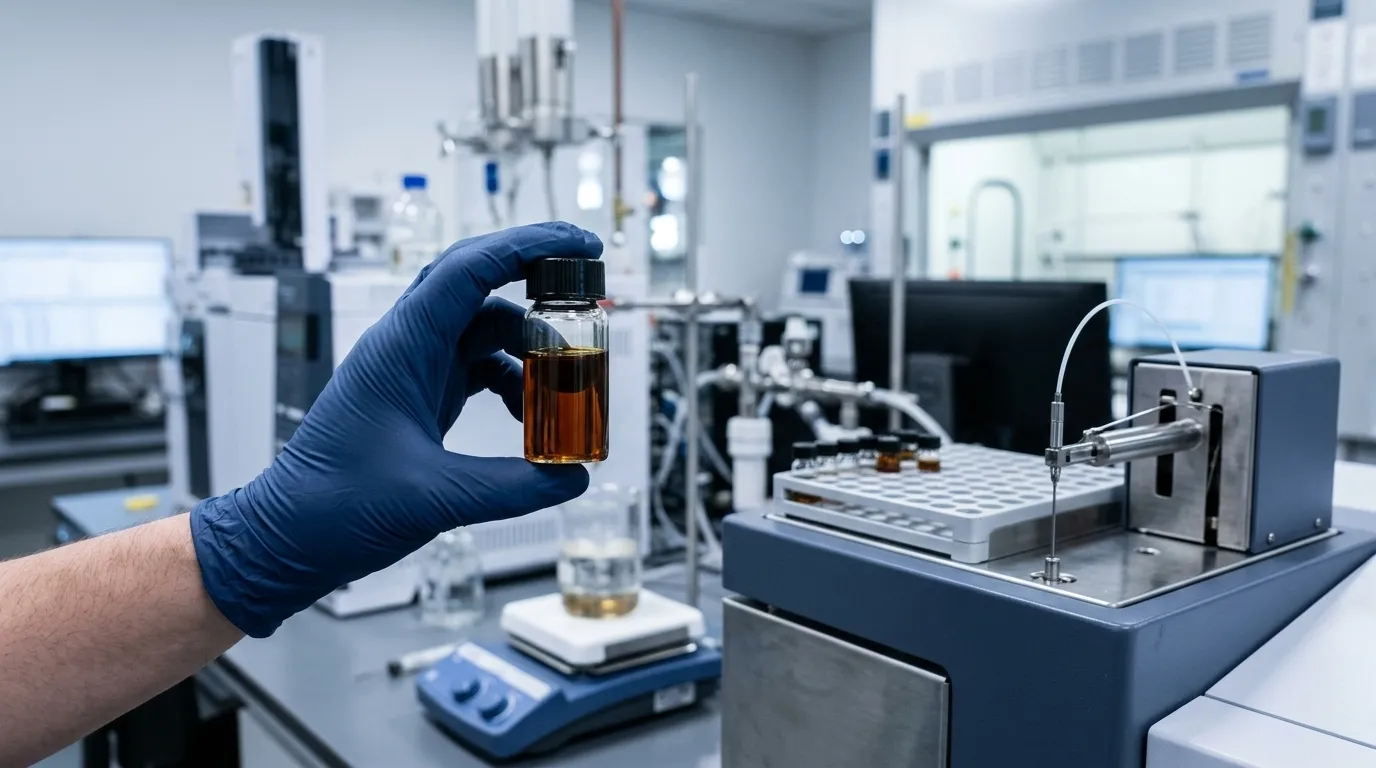 Laboratory testing of pyrolysis oil to evaluate its suitability as petrochemical feedstock